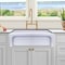 Nantucket Sinks 30 Inch Reversible Italian Fireclay Sink Waquoit WH3018FCL - alternate 5